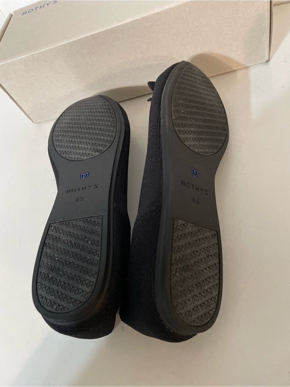 Rothy’s The Petal Square Black Flats - Picture 8 of 12